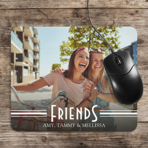 Mousepad Retrospectiva de Caligrafia de Fotografias Simples