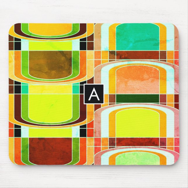 Mousepad Retrospectivo Funky Colorido Inspirado (Frente)