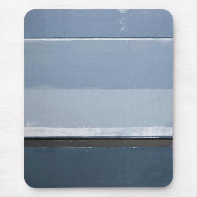 Mousepad "Revele" a arte abstracta azul e cinzenta (Frente)