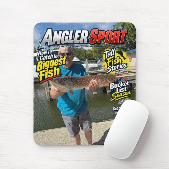 Mousepad Revista Angler Fisherman (Com mouse)