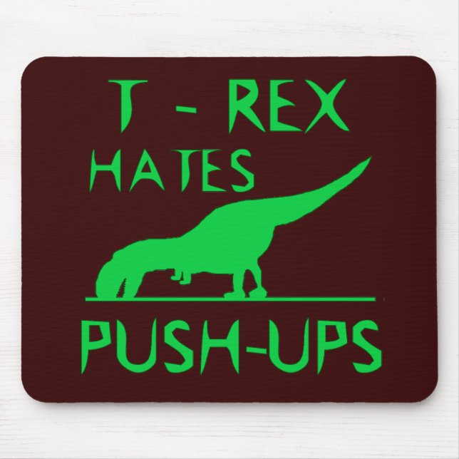 Mousepad REX de T DEIA o design engraçado de Dino dos (Frente)
