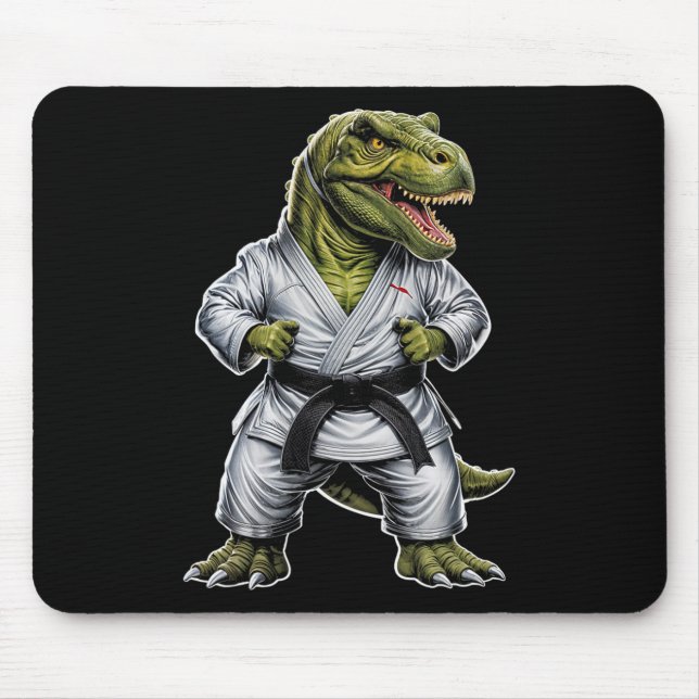 Mousepad Rex Martial Arts Dinossaur Karate Jiu-jitsu Ninja (Frente)