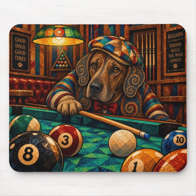 Mousepad Rhodesian Ridgeback, Mosaico Geométrico (Frente)