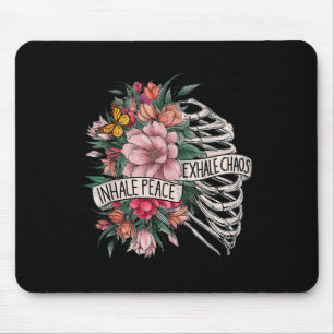 Mousepad Rib Cage Inalar Exalar Paz Caos Saúde Mental