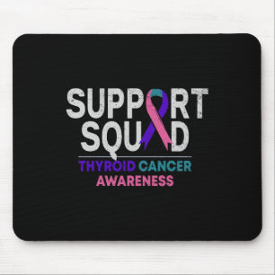 Mousepad Ribbo Mês do Câncer de tiróide do Esquadrão de Sup
