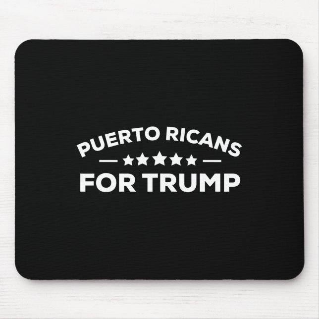 Mousepad Ricans For Trump 2020 Engraçada Gift Shirt Men Wom (Frente)