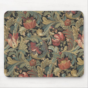 Mousepad Rich Floral Tapeçaria Brocade Antique Clássica