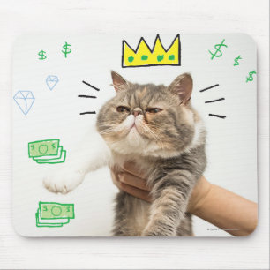 Mousepad Rich King Cat