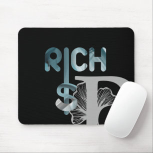Mousepad RICH Tendência Arte Abstrata Oceano Azul