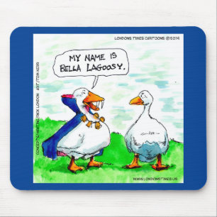 Mousepad Rick London Ganso Engraçado Vampiro Usando Sininho