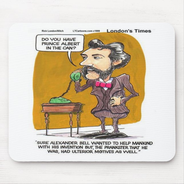 Mousepad Rick Londres Funny Alexander Bell Brincadeira (Frente)