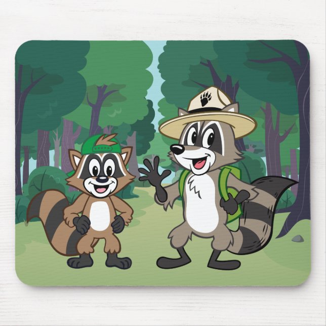 Mousepad Rick & Ricky da guarda florestal do rick | da (Frente)