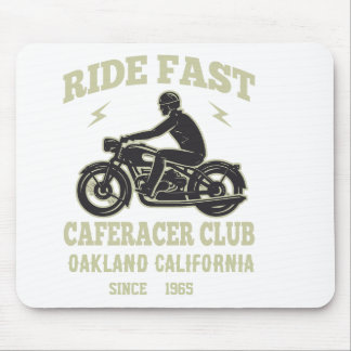 Mousepad Ride Fast Cafe Racer Clube Personalizado