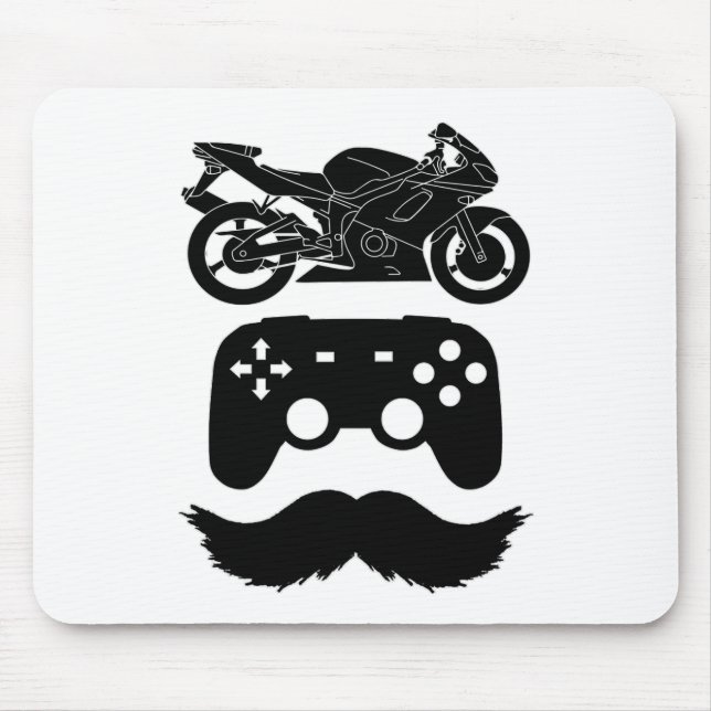 Mousepad Ride.Game.Pai Gráfico Preto (B) (Frente)