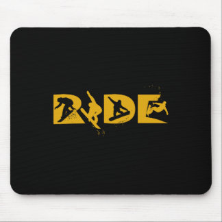 Mousepad Ride Snowboard Engraçado Snowboard Snowboarder Gif