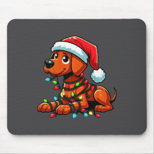 Mousepad Ridgeback, Ridgeback, Luzes de Natal Cachorro Engr