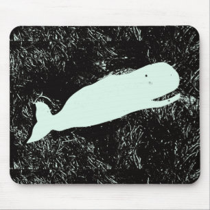 Mousepad rindo do bufo branco de baleia