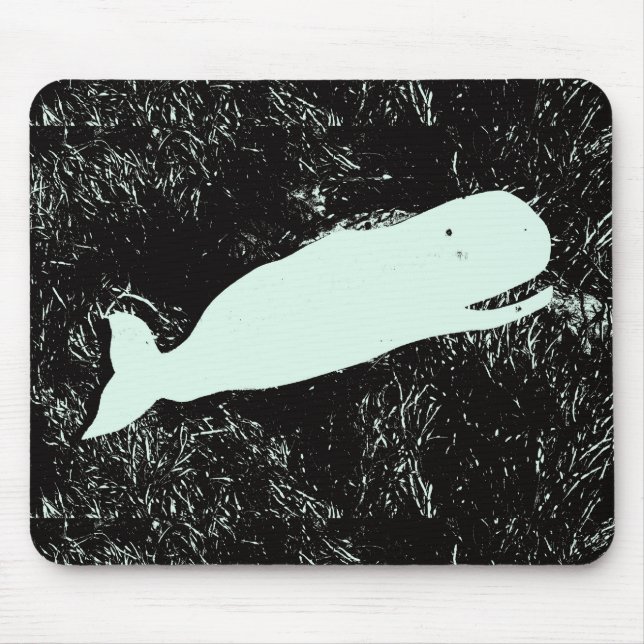 Mousepad rindo do bufo branco de baleia (Frente)