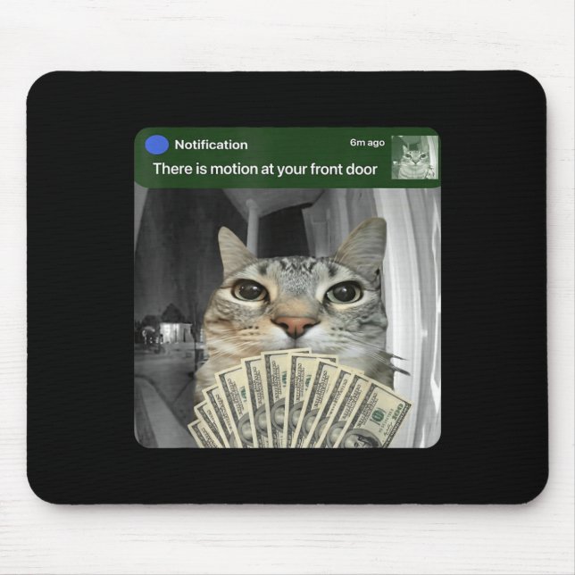 Mousepad Ring Cat With Motion Meme  (Frente)