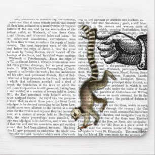 Mousepad Ring Tailed Lemur no dedo 2