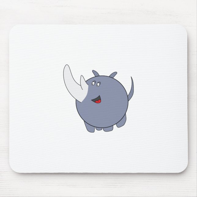 Mousepad Rinoceronte Cute Chubby (Frente)