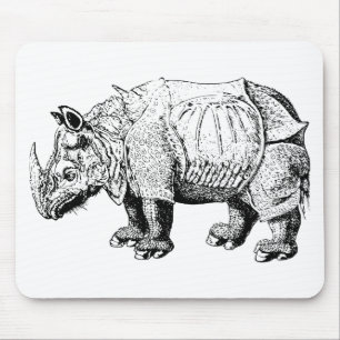 Mousepad Rinoceronte Rinocerontes animal África safári natu