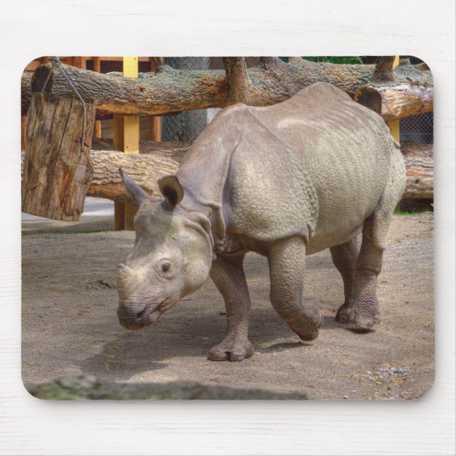 Mousepad Rinoceronte unicornis (Frente)