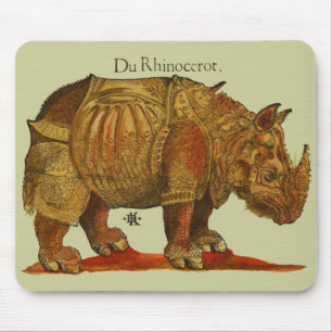 Mousepad Rinocerontes Rinocerontes de Vintage Rhino Durer A