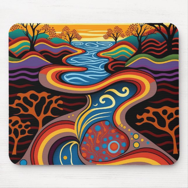 Mousepad Rio, aborígene, tempo de sonho. (Frente)