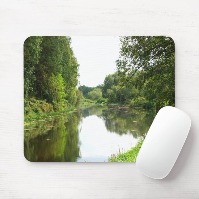 Mousepad Rio Calmo Dourado (Com mouse)
