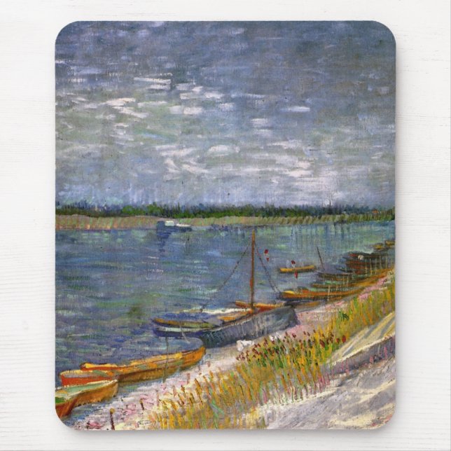 Mousepad Rio com botes em rufo por Vincent van Gogh (Frente)
