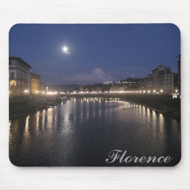 Mousepad Rio de Arno na noite (Frente)
