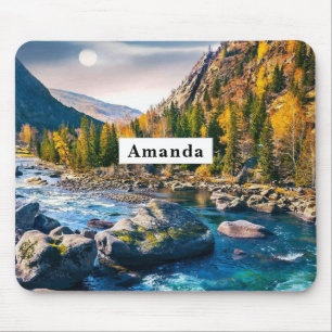 Mousepad Rio e Montanhas Foto Cênica