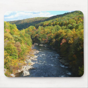 Mousepad Rio Ohiopyle no outono I, outono, outono na Pensil