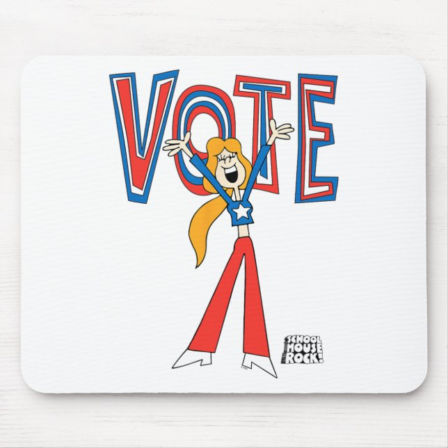 Mousepad Ripple Junction X Schoolhouse Rock Vote Em Sarah (Frente)