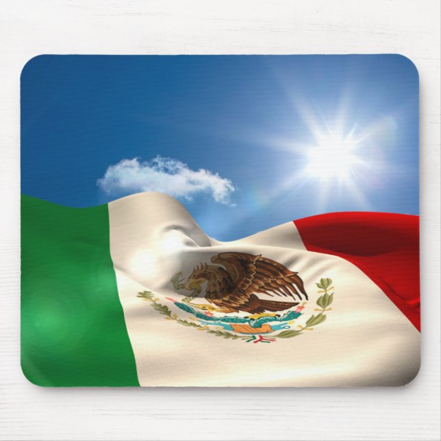 Mousepad Rippling gerado Digital da bandeira de México (Frente)