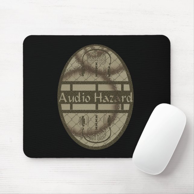 Mousepad Risco de áudio (Com mouse)