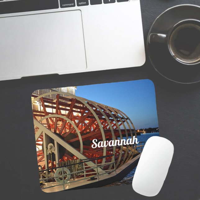 Mousepad Riverboat Paddle Wheel Savannah Georgia (Criador carregado)