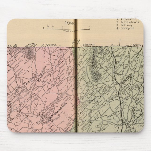 Mousepad Riverheads, distrito de Augusta (Frente)