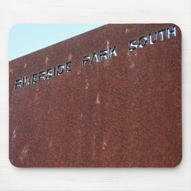 Mousepad Riverside Park Sinal Rusty Nova Iorque NYC (Frente)