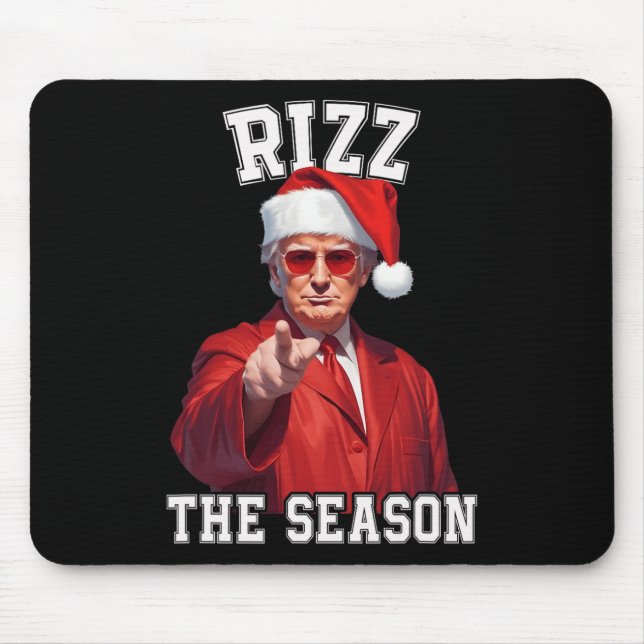 Mousepad Rizz A Época Engraçada Papais noeis De Natal De Tr (Frente)