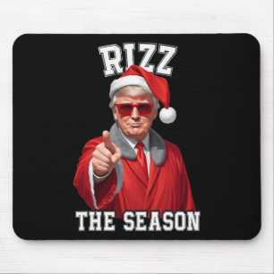 Mousepad Rizz A Época Engraçado Trump Natal Papai Noel