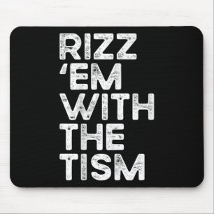 Mousepad Rizz Em Com O Tismo Engraçado Consciência Do Autis