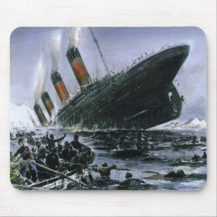 Mousepad RMS de naufrágio titânico