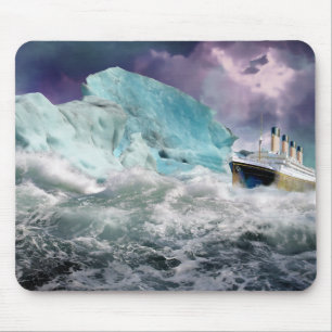 Mousepad RMS Titanic e Iceberg Painting