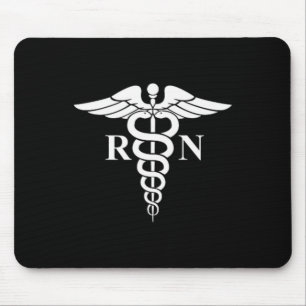 Mousepad Rn Enfermeiro Caduceus Símbolo Médico Enfermeiro L