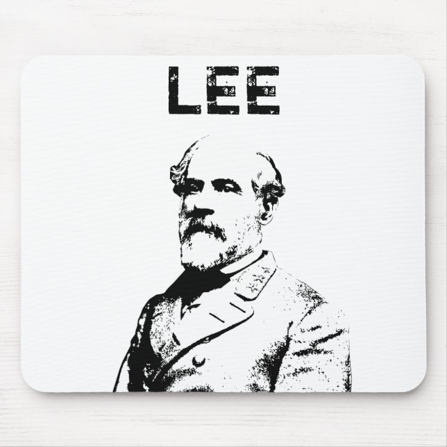 Mousepad Robert E. Lee -- Preto e branco (Frente)