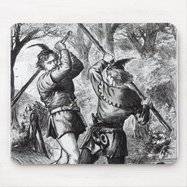 Mousepad Robin Hood e John pequeno (Frente)