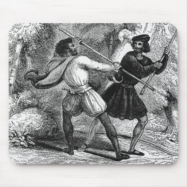 Mousepad Robin Hood e o curtidor com Quarto-funcionarios (Frente)