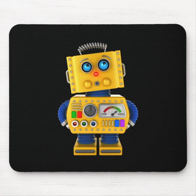 Mousepad Robô de brinquedo inocente (Frente)